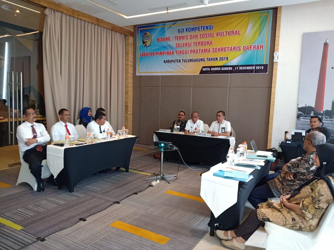 Uji Kompetensi Seleksi Terbuka JPTP Sekda Kabupaten Tulunaggung