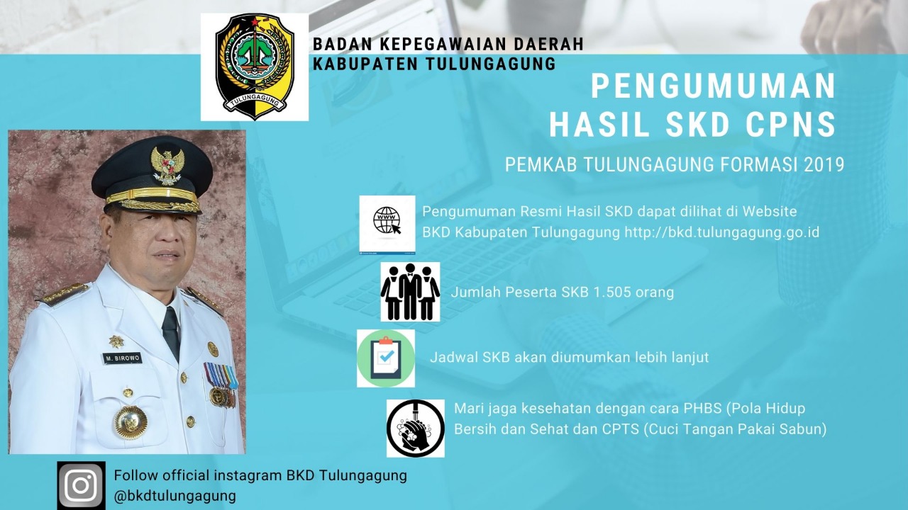 Pengumuman SKD CPNS tulungagung 2019