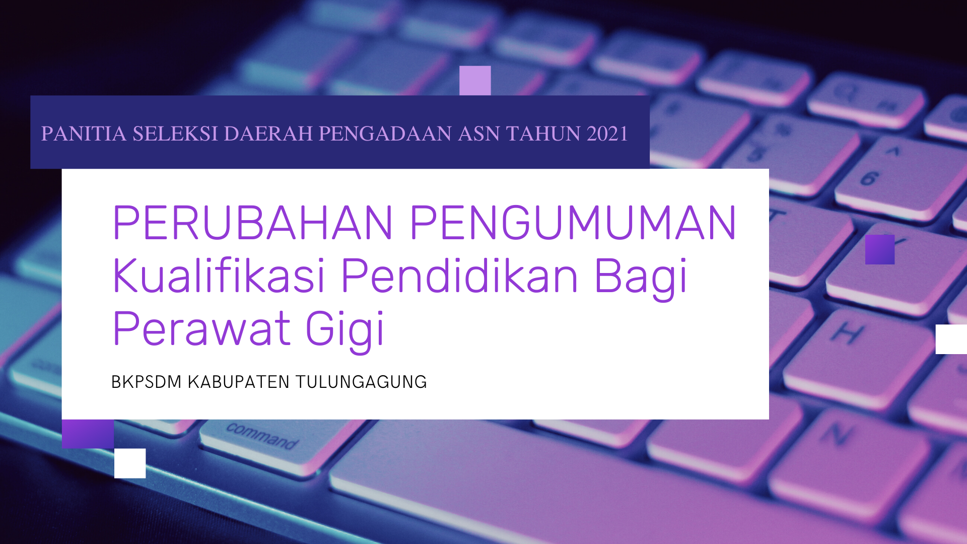 PERUBAHAN KUALIFIKASI PERAWAT GIGI