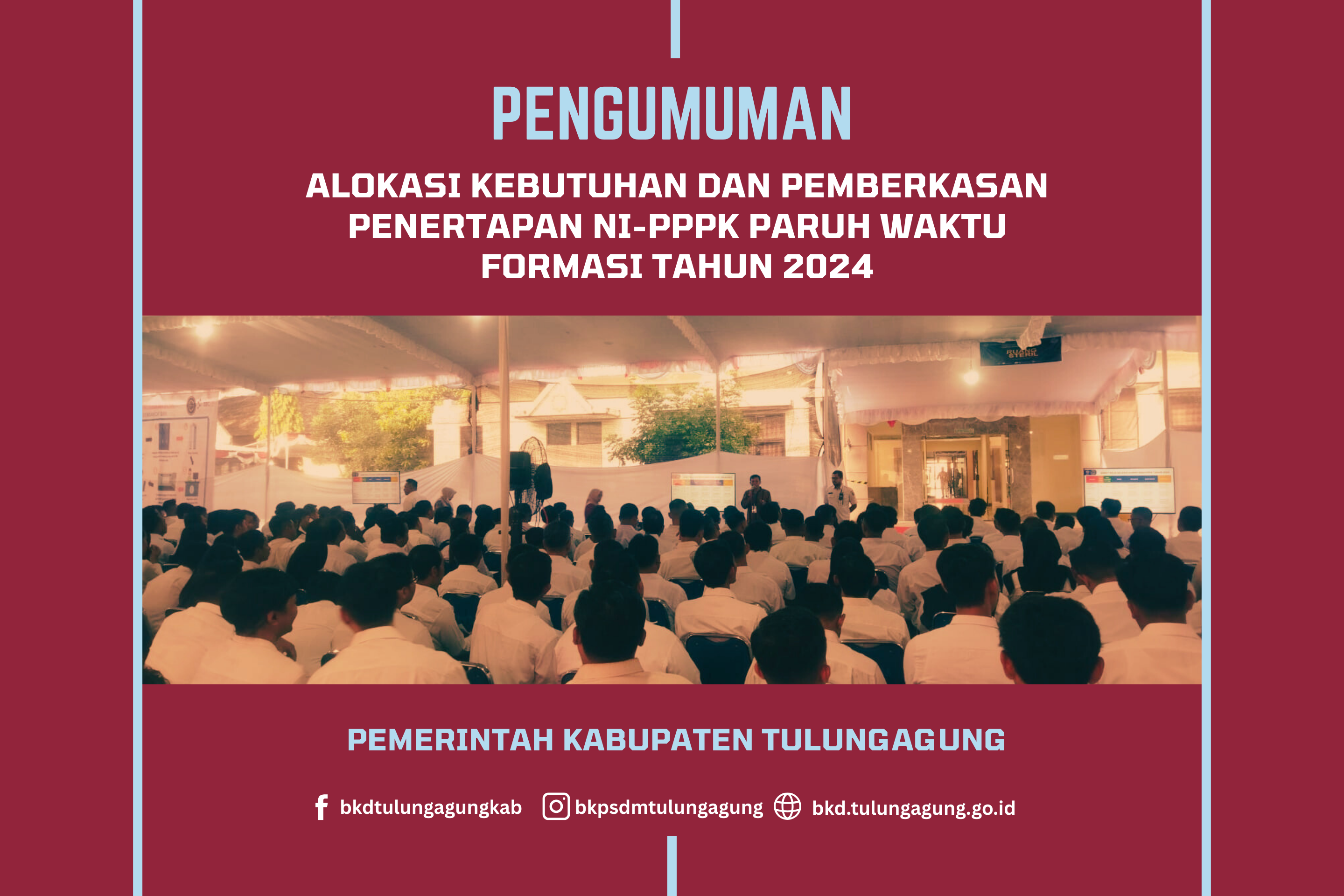gambar pengumuman paruh waktu 2024