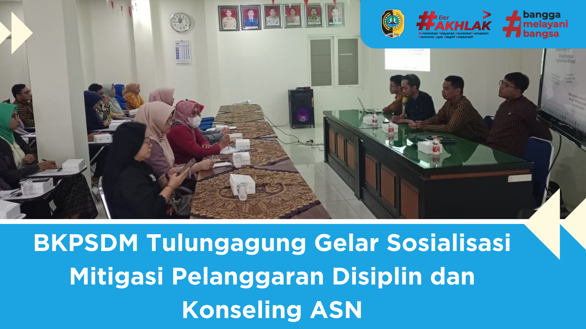 BKPSDM Tulungagung Gelar Sosialisasi Mitigasi Pelanggaran Disiplin dan Konseling ASN