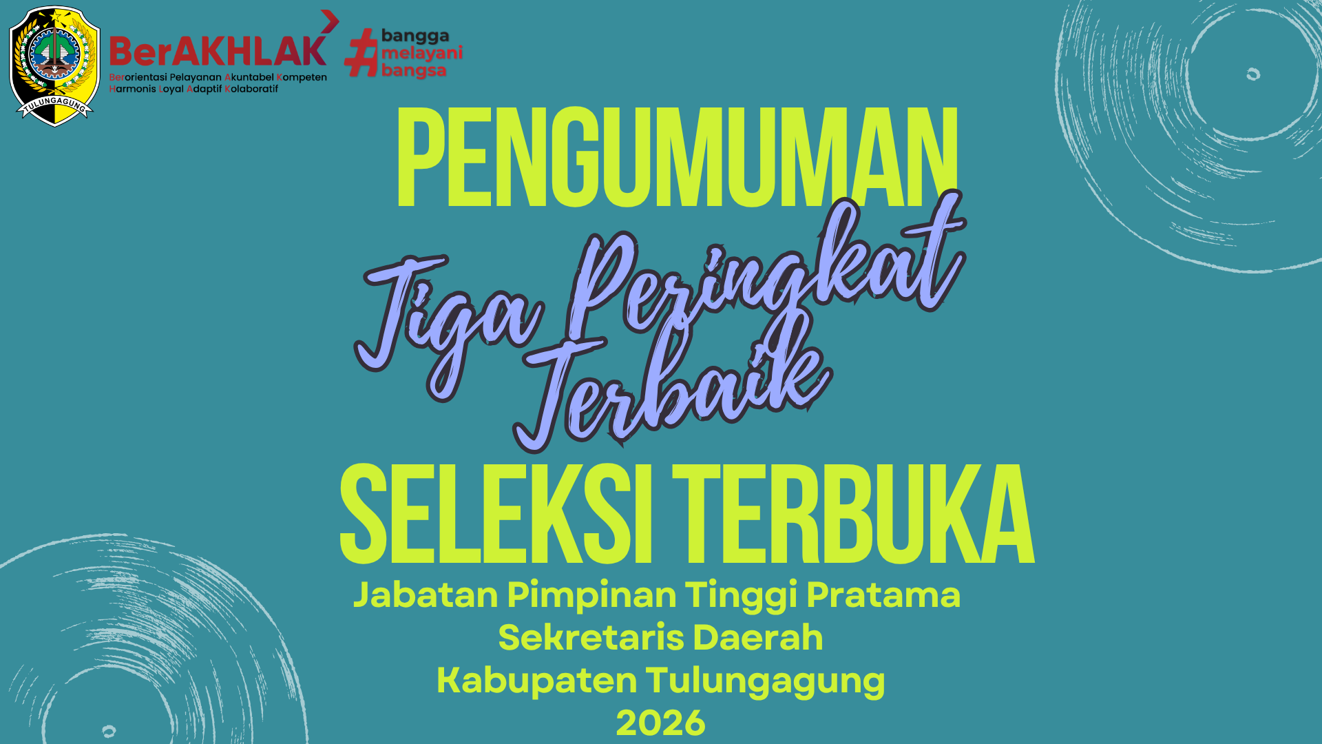 Pengumuman Shelter Sekda Pemkab Tulungagung 2026