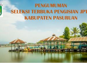 Pengumuman Seleksi Terbuka JPTP Kab. Pasuruan