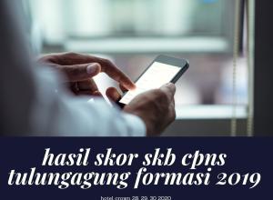 Ilustrasi Skor SKB CPNS Formasi 2019 Tulungagung