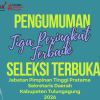 Pengumuman Shelter Sekda Pemkab Tulungagung 2026